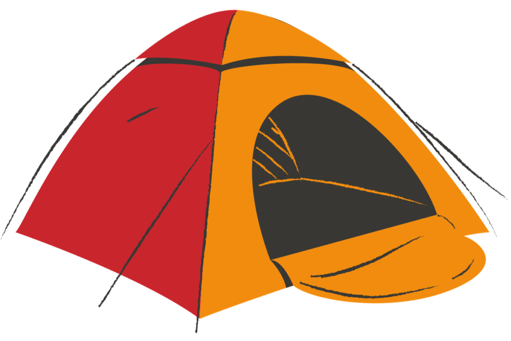 barraca para acampar